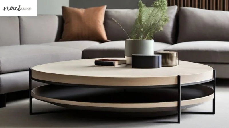 Round Coffee Table Fitness Style for Lounge 