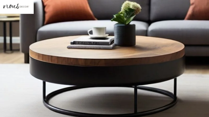 Circle Coffee table benefits for living room 