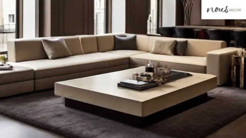 Rectangular Large Coffee Table Influences Luxury Lounge 