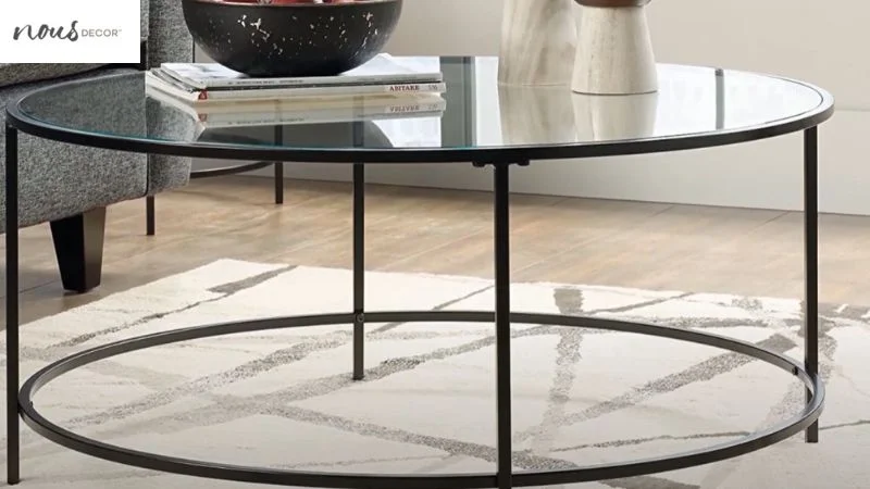 Tempered round Glass Coffee Table  