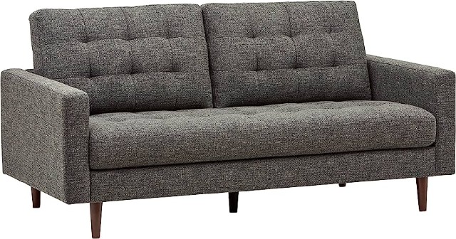Amazon Brand - Rivet Cove Mid-Century Modern Tufted Sofa