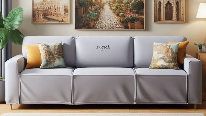 Sure Fit Stretch Metro Box Cushion Sofa Slipcover