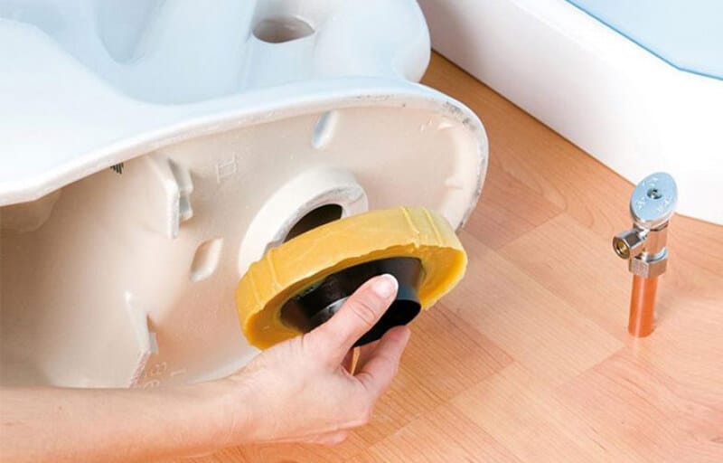 best way to install wax ring on toilet