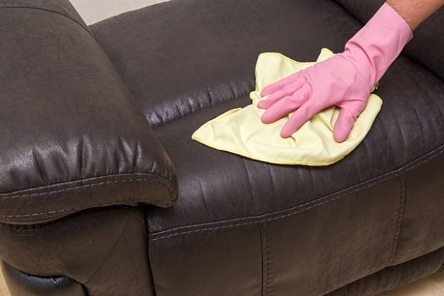 How can you prevent a leather couch from cracking?