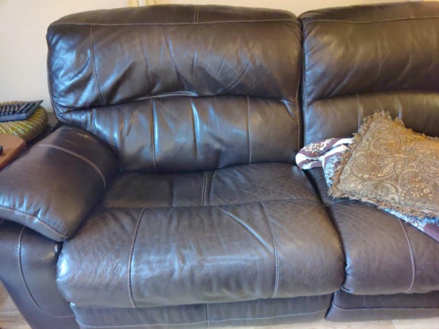 How to Reupholster a Leather Couch with Attached Cushions?