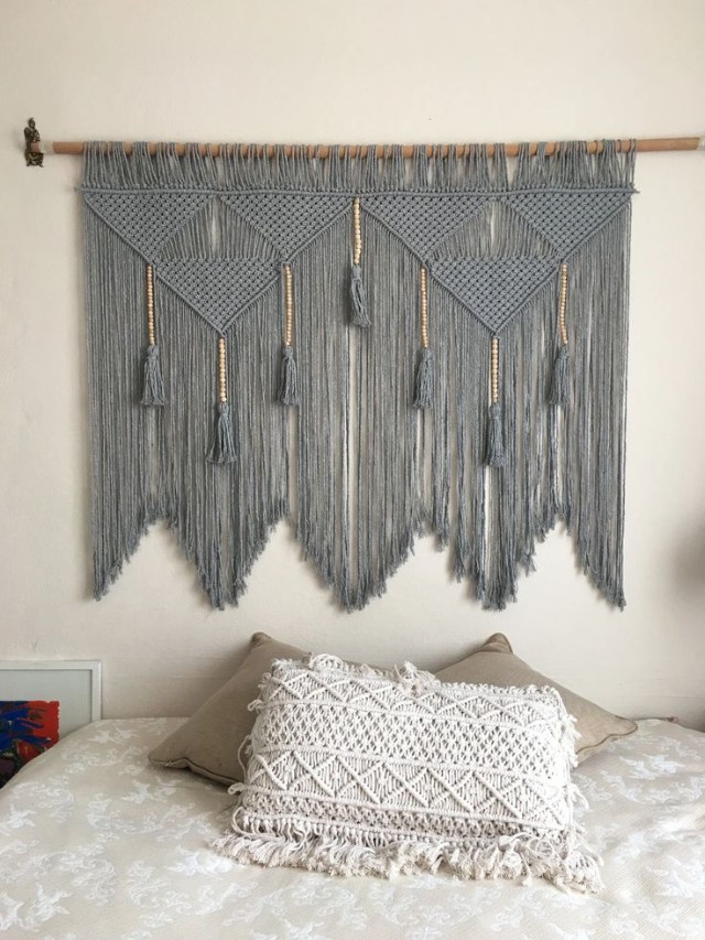 Statement Pieces like Tapestry or Macrame