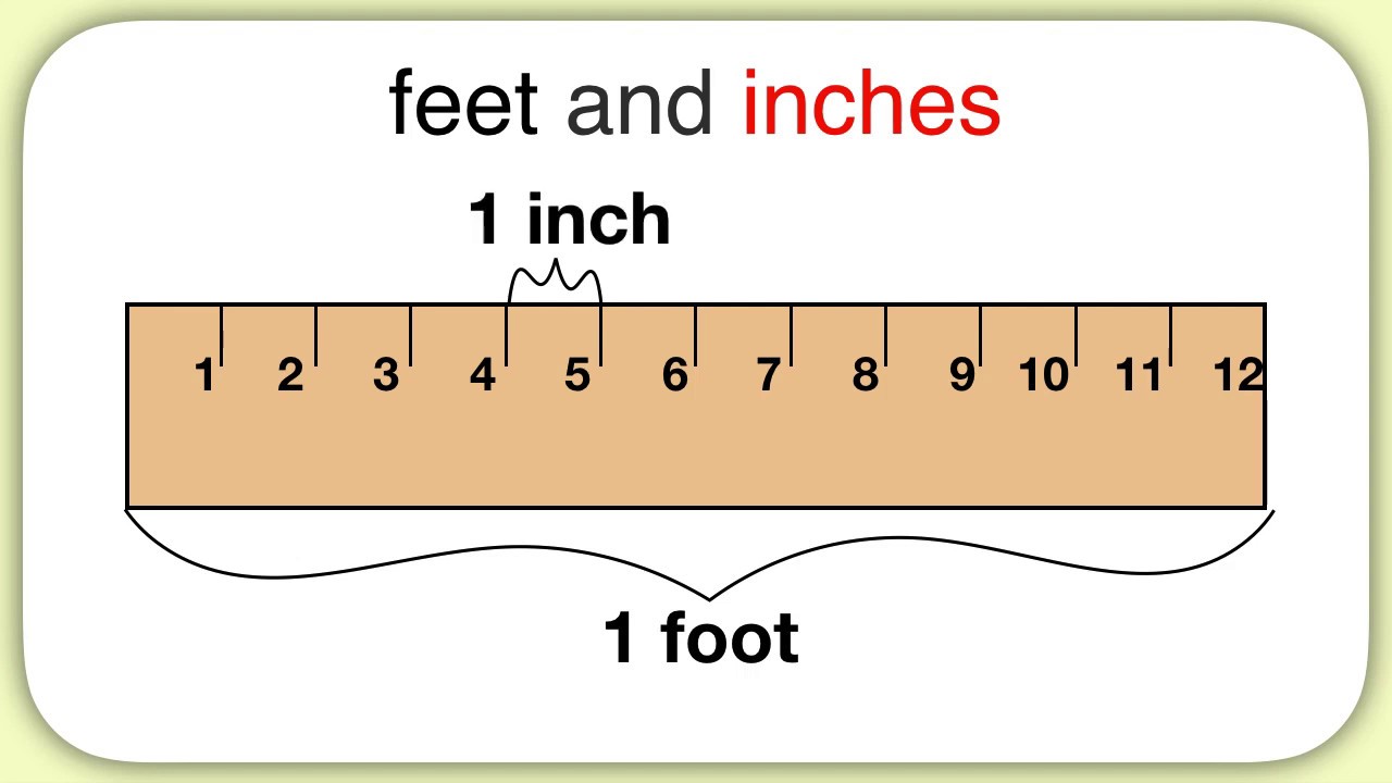 Understanding inches and feet