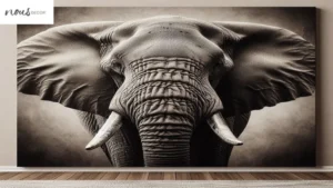 Elephant Wall Art: From Sculpture to Canvas Print Painting
