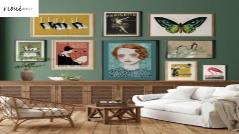 eclectic wall art style