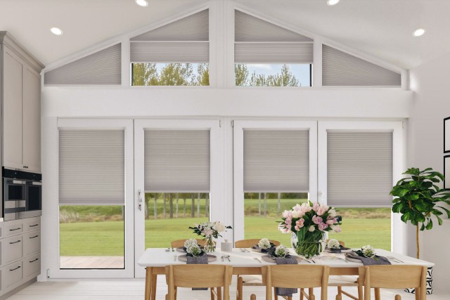 Achieve precise control over light and visibility with pleated blinds