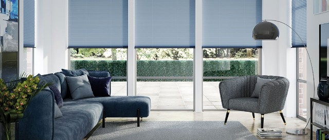 The beauty of pleated shades, crafted from exquisite fabrics