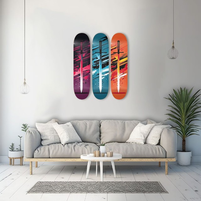 Benefits of Skateboard Wall Art in Home Decor