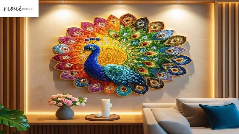 The right peacock art work