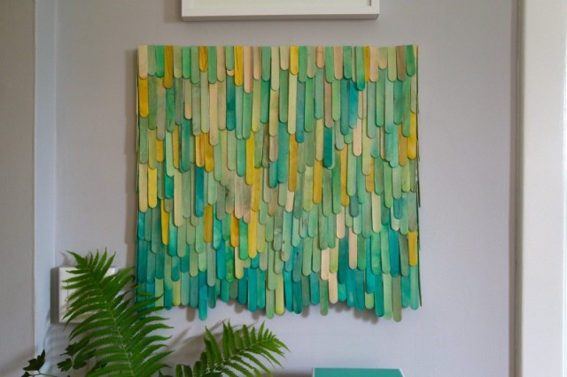 Recycled wall art materials
