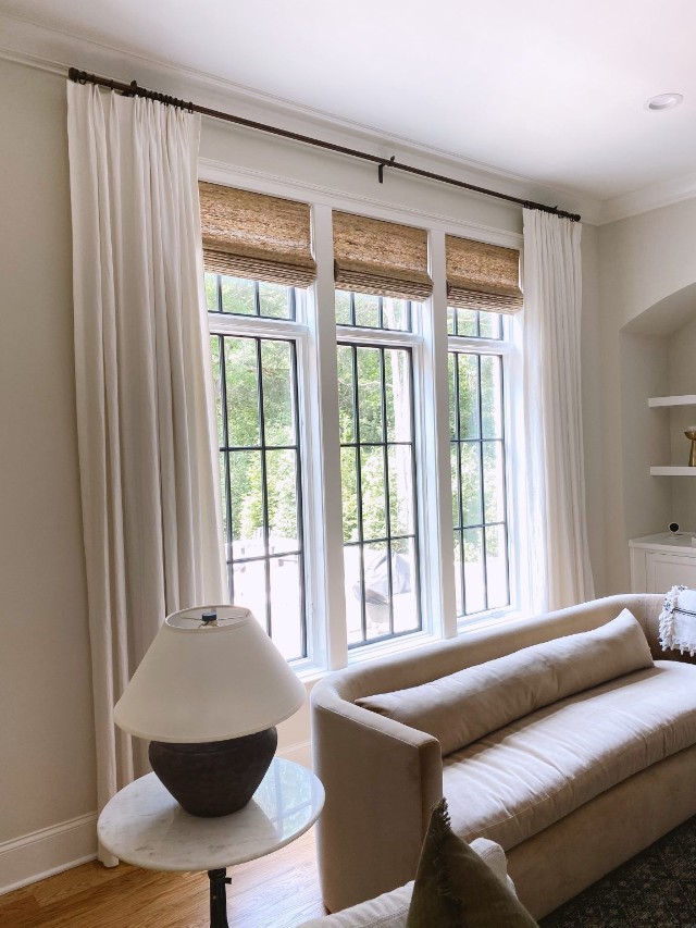Take into account the type of window treatments that would complement the room's décor most harmoniously.