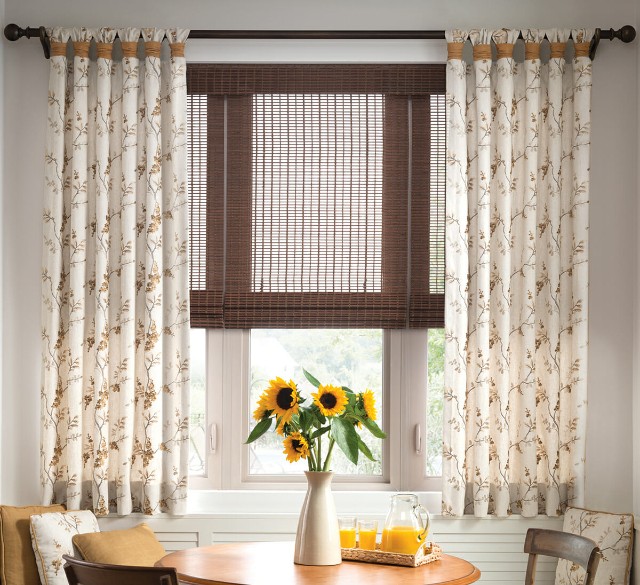 Mixing and matching various window treatments