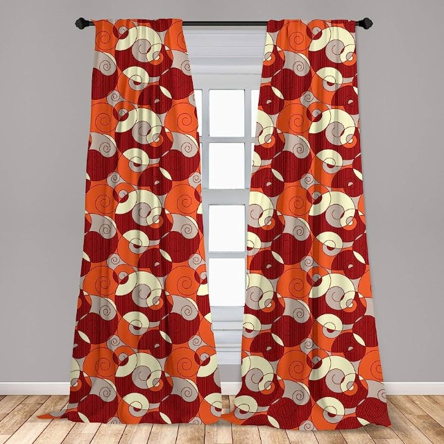 A bold statement with patterned curtains