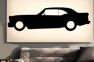 Custom Car Silhouette Wall Art 2024