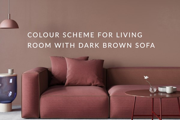 Colour Scheme For Living Room With Dark Brown Sofa