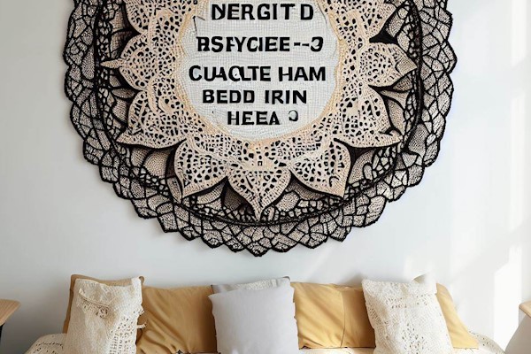 Easy Doily Wall Art DIY And Painting Canvas Print Guide