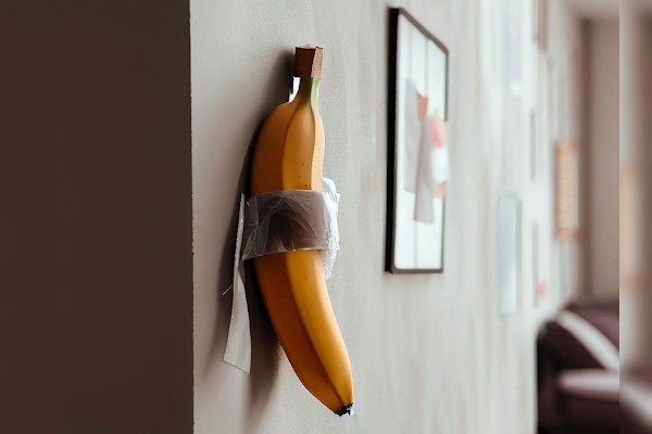How Is A Banana Taped To A Wall Art? – The Comedian Artwork