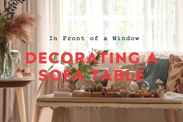 How To Decorate A Sofa Table In Front Of A Window