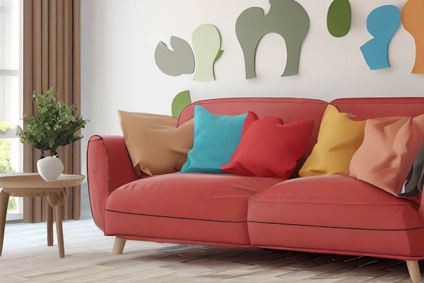 What Colours Go With Red Sofa