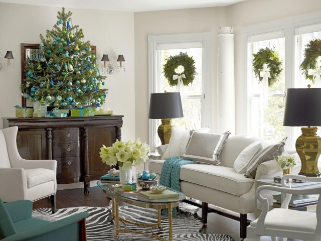 Start by layering different materials such as faux greenery