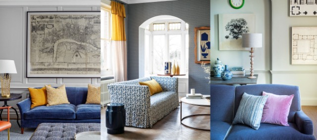 Colour Schemes To Go With Blue Sofa
