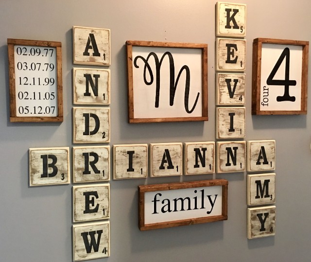 Choose Your Design and Layout with Scrabble Wall Decoration Maker