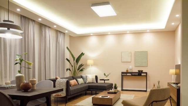 Take into account both natural and artificial lighting in the room
