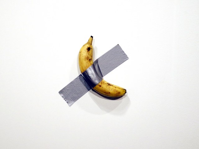 How Is A Banana Taped To A Wall Art
