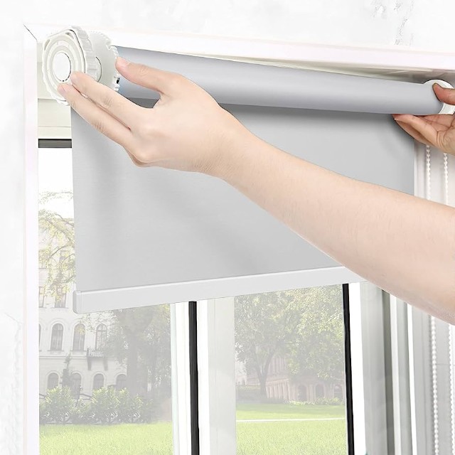 Hang the Easy to Install Window Covering with Mounting Brackets