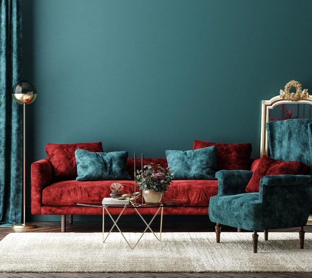 What Colours Go With Red Sofa