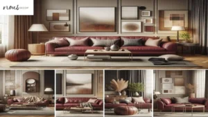 How To Decorate Around A Burgundy Leather Sofa – Couch Decor
