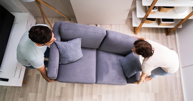 How To Get A Sofa Through A Tight Space