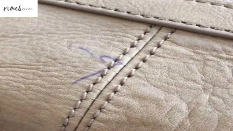 How to remove ballpoint ink from leather sofa 
