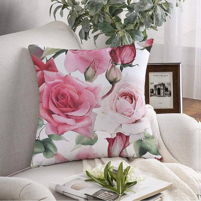 Soft Romantic Rose Cushion