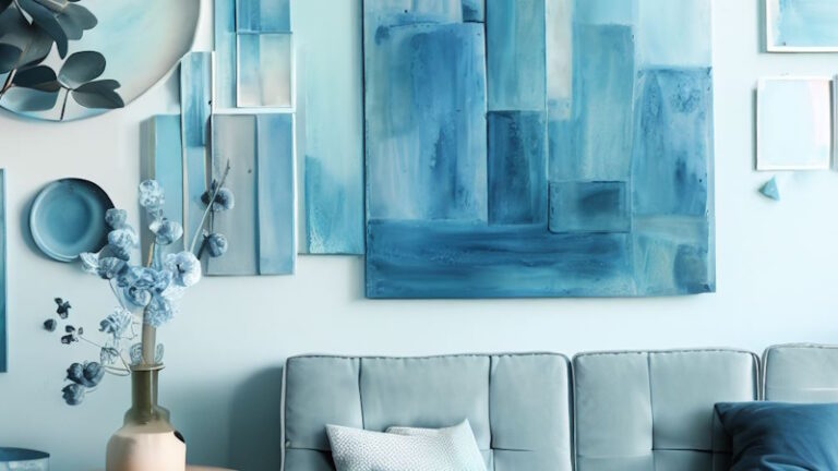 Blue Wall Art Decor