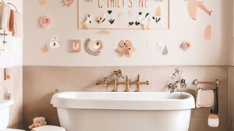 Cute Bathroom Wall Art Decor To Add Charms Into Your Shower