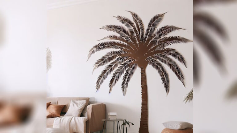 Wall Art Decor Palm Print