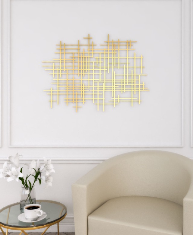 Gold Wall Art Decor For Added Glamour Into Your Home