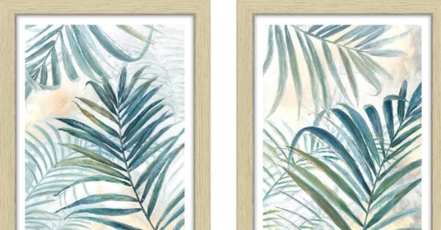 Wall Art Decor Palm Print