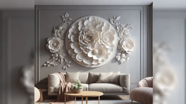 3D Plaster Wall Art DIY