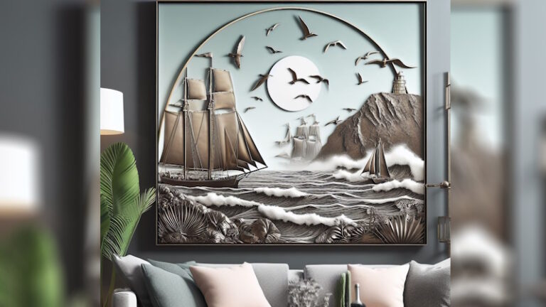 Coastal Metal Wall Art Decor