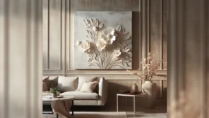 How To Make Plaster Flowers On Canvas Painted Wall Art