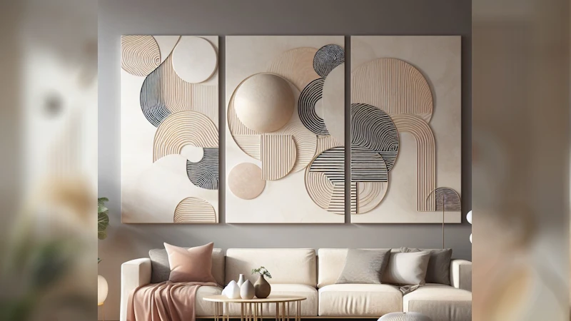 How to Hang Plaster-Made Abstract Textured Wall Art