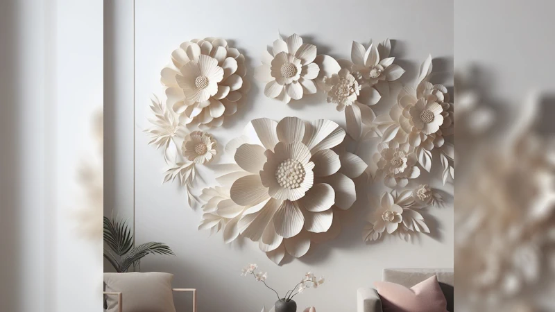 Learn The Materials To create Beautiful Plaster Flowers Like These