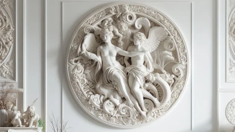 Plaster Wall Art Sculptures