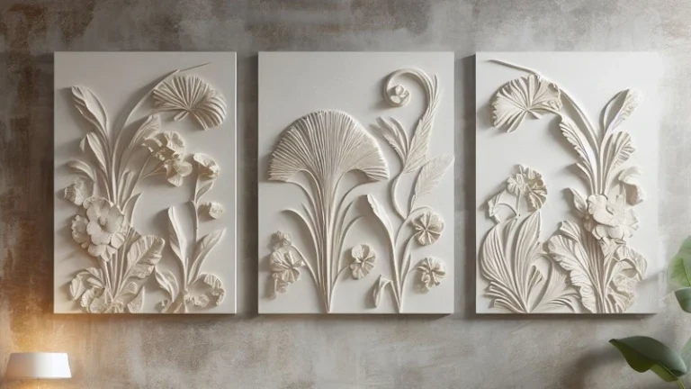 Plaster Wall Art Set Of 3